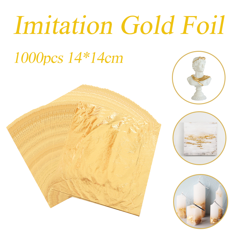 Nail Art Simple - Imitation Gold Leaf Foil Sheets Color