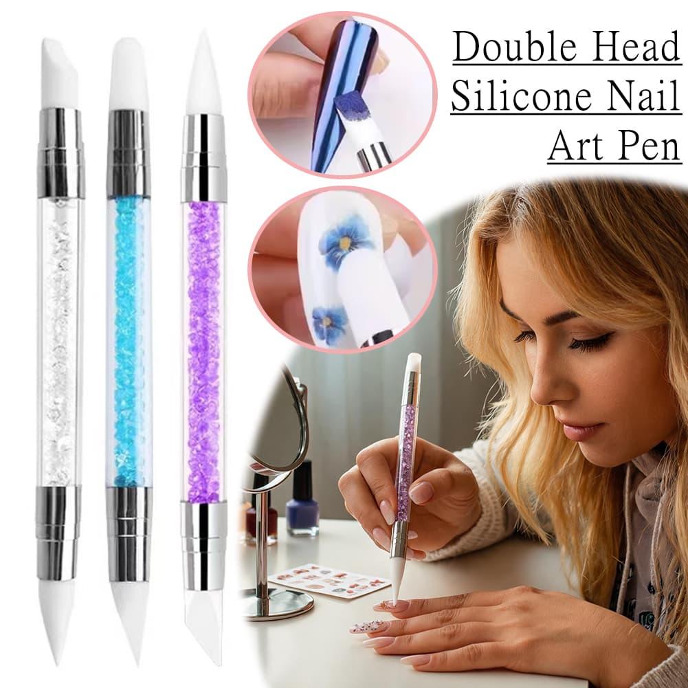 Nail Art Simple - Nail Art Double‑Head Silicone Pen Decorative