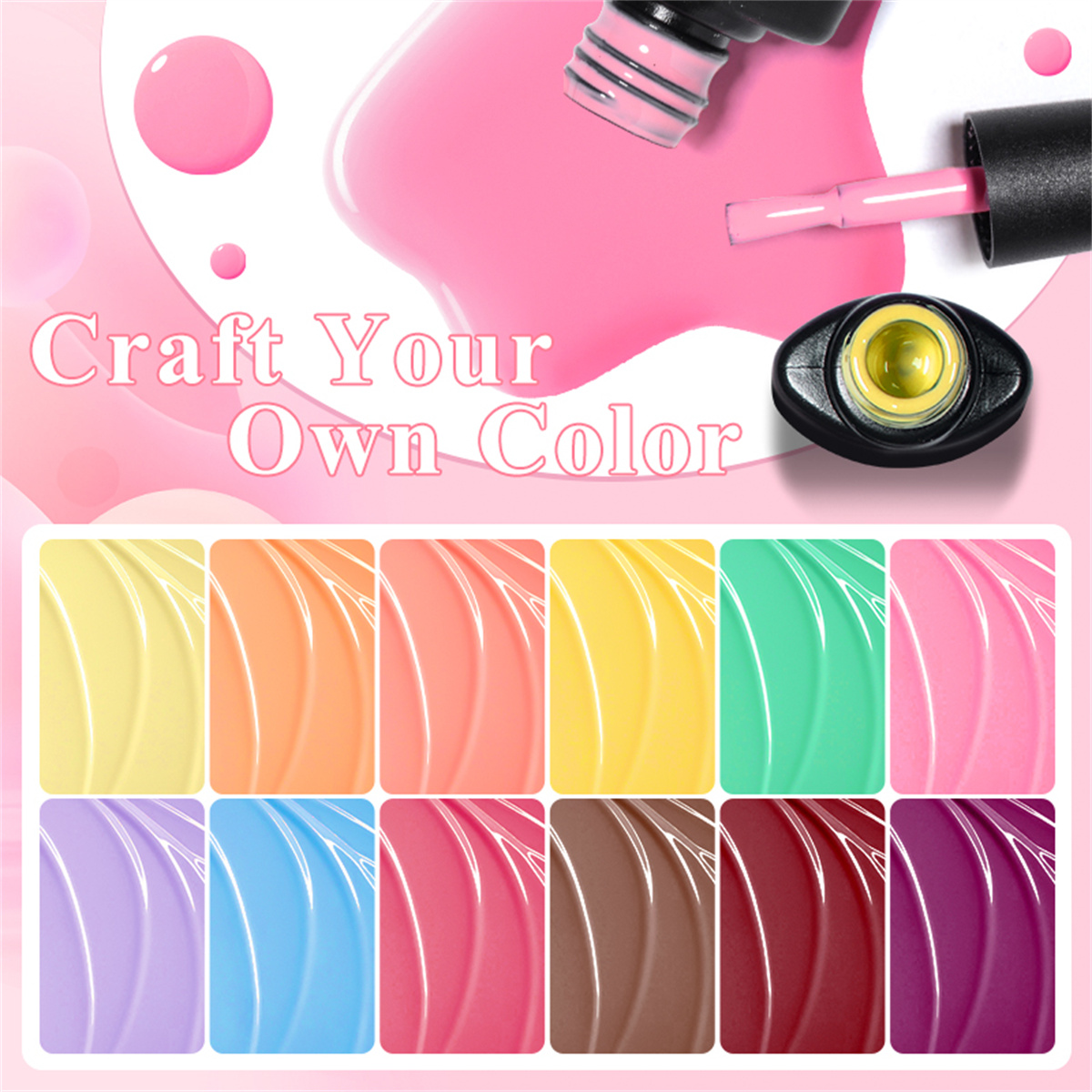 7pcs 7.3ml Gel Nail Polish Set - Nail Art Violet review and price