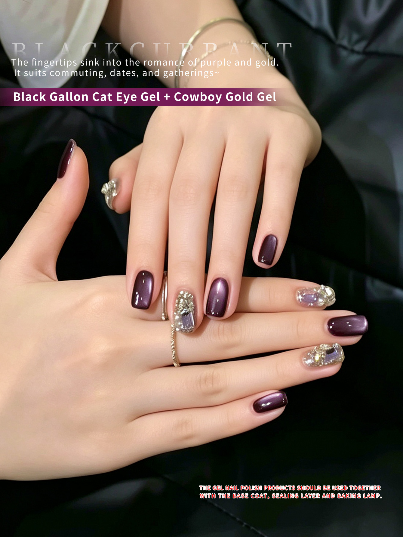 12ml Dark Purple Cat Eye Gel N - Nail Art Violet review and price