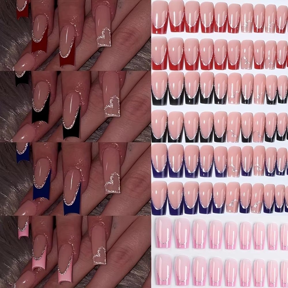 96pcs/Box Square Shape Press O - Nail Art Design review and price