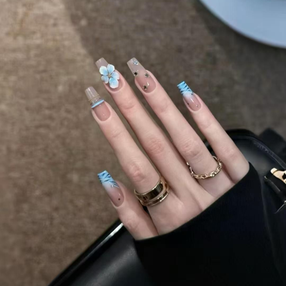 10pcs Handmade Middle Press On - Nail Art Zebra review and price