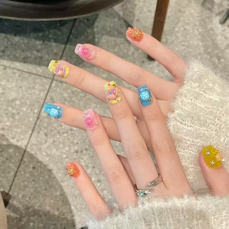 100 Mini Colorful Turtle Resin - Nail Art Design review and price
