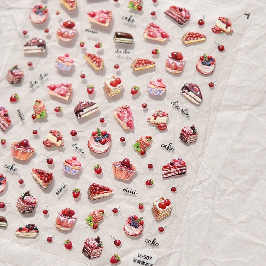 1pcs 5D Strawberry Chocolate C - Nail Art Strawberry review and price