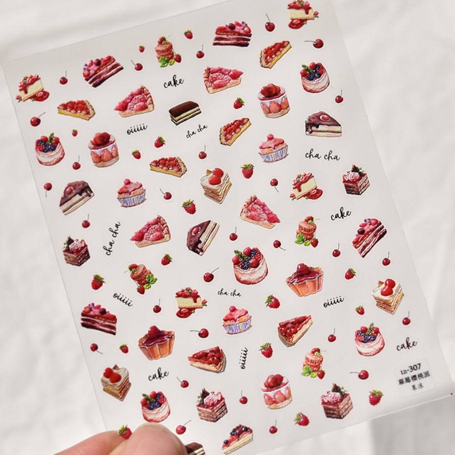 1pcs 5D Strawberry Chocolate C - Nail Art Strawberry review and price