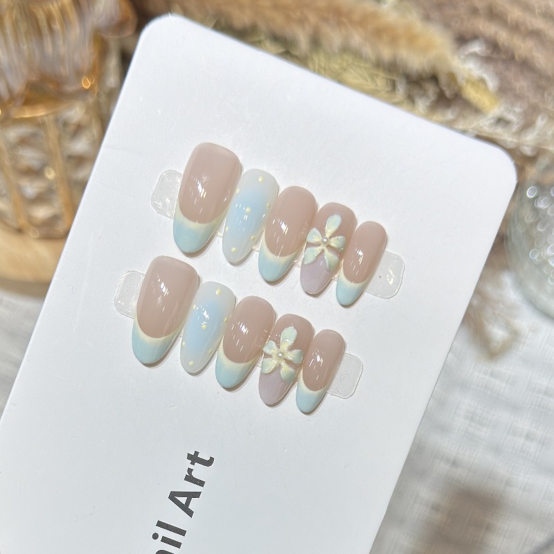 10PCS Simple Blue French Press - Nail Art Simple review and price