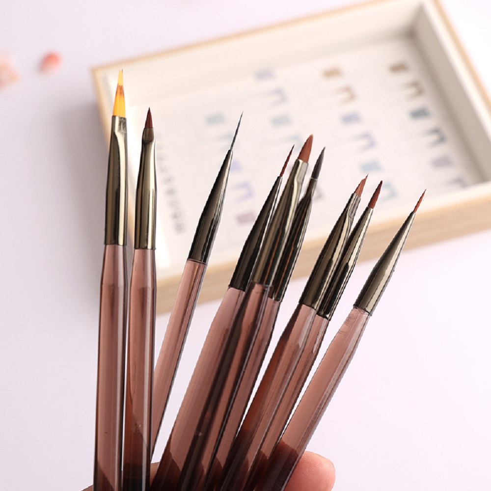 9Pcs Multi Head Nail Art Brush - Nail Art Sch review and price
