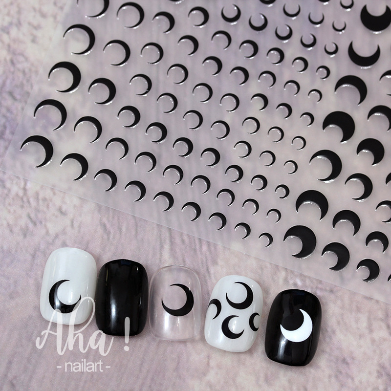 1pcs 3D Japanese Kawaii Moon D - Nail Art Maroon review and price