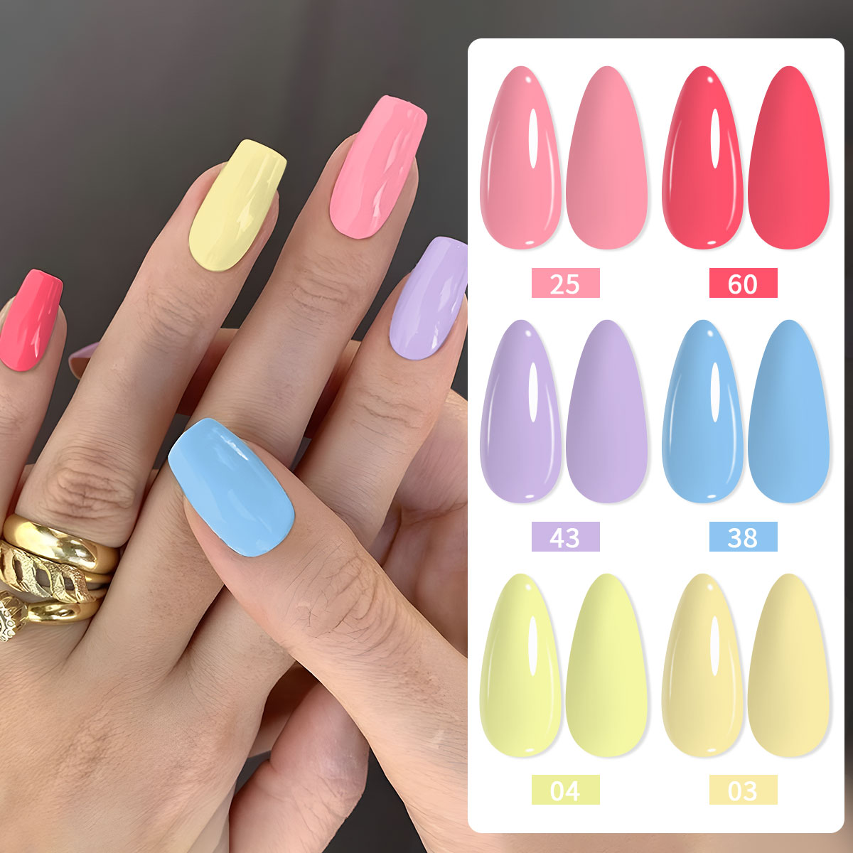 6-piece nail polish set, avail - Nail Art Violet review and price