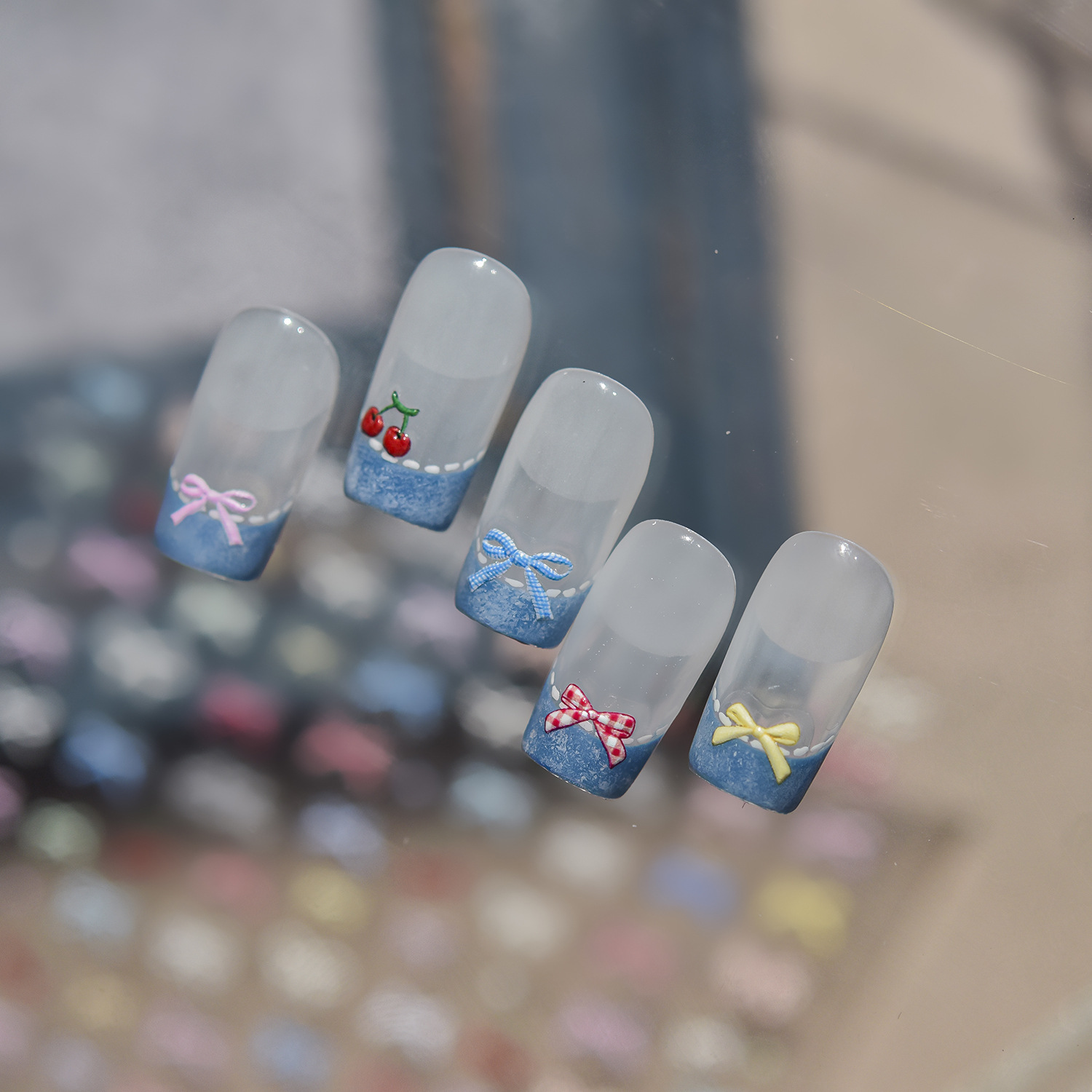 5D Embossed Nail Sticker Sweet - Nail Art Strawberry review and price