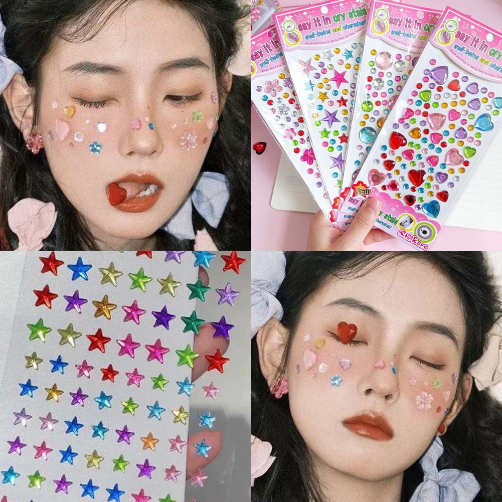 Self-Adhesive Face Rhinestones - Nail Art Design review and price