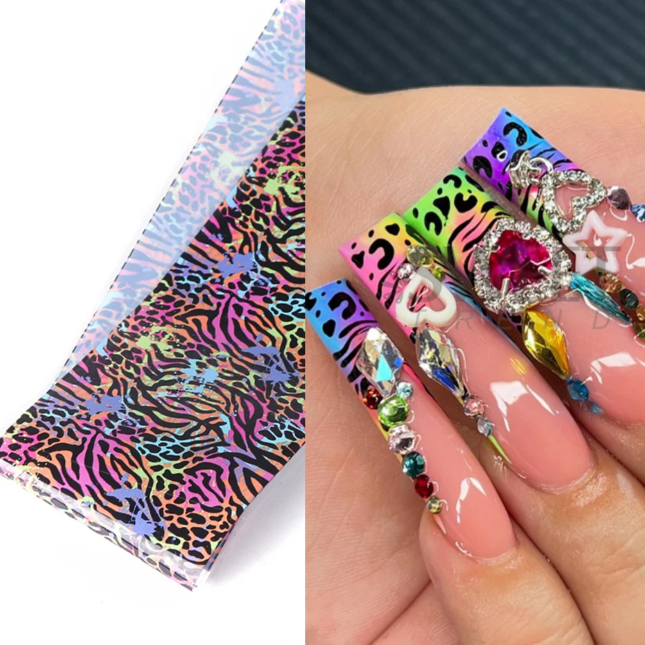 10pcs Colorful Leopard Print N - Nail Art Zebra review and price