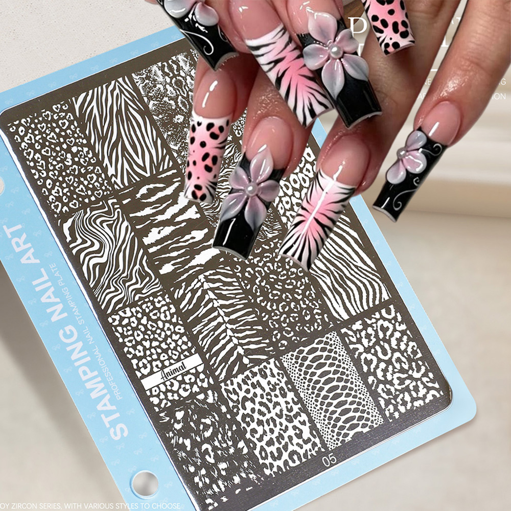 Animal Print Nail Stamping Pla - Nail Art Zebra review and price