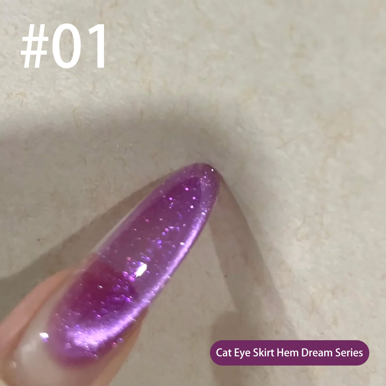 MIANEL Qunbai Rumen Cat Eye Ge - Nail Art Violet review and price