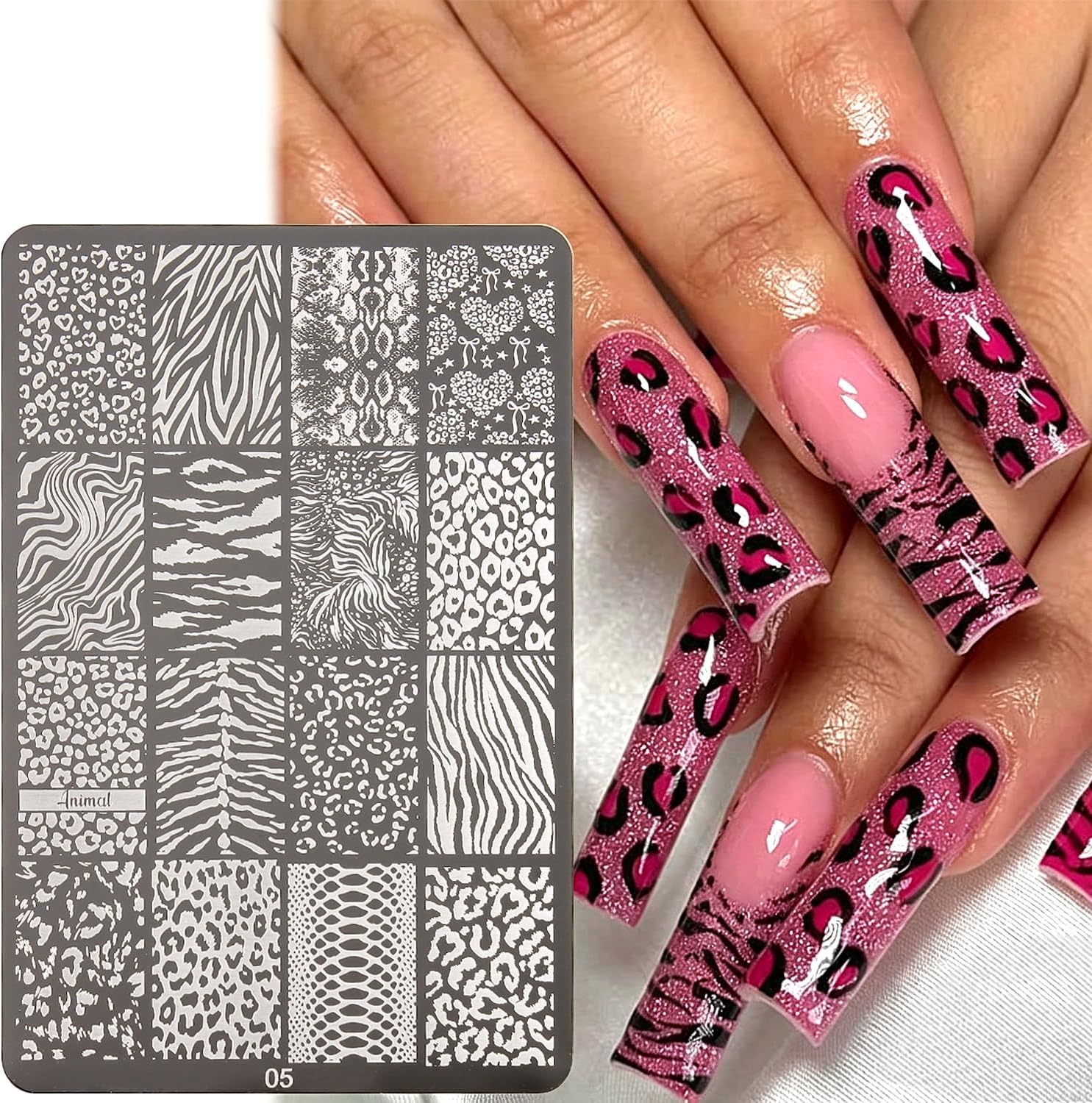 Animal Print Nail Stamping Pla - Nail Art Zebra review and price