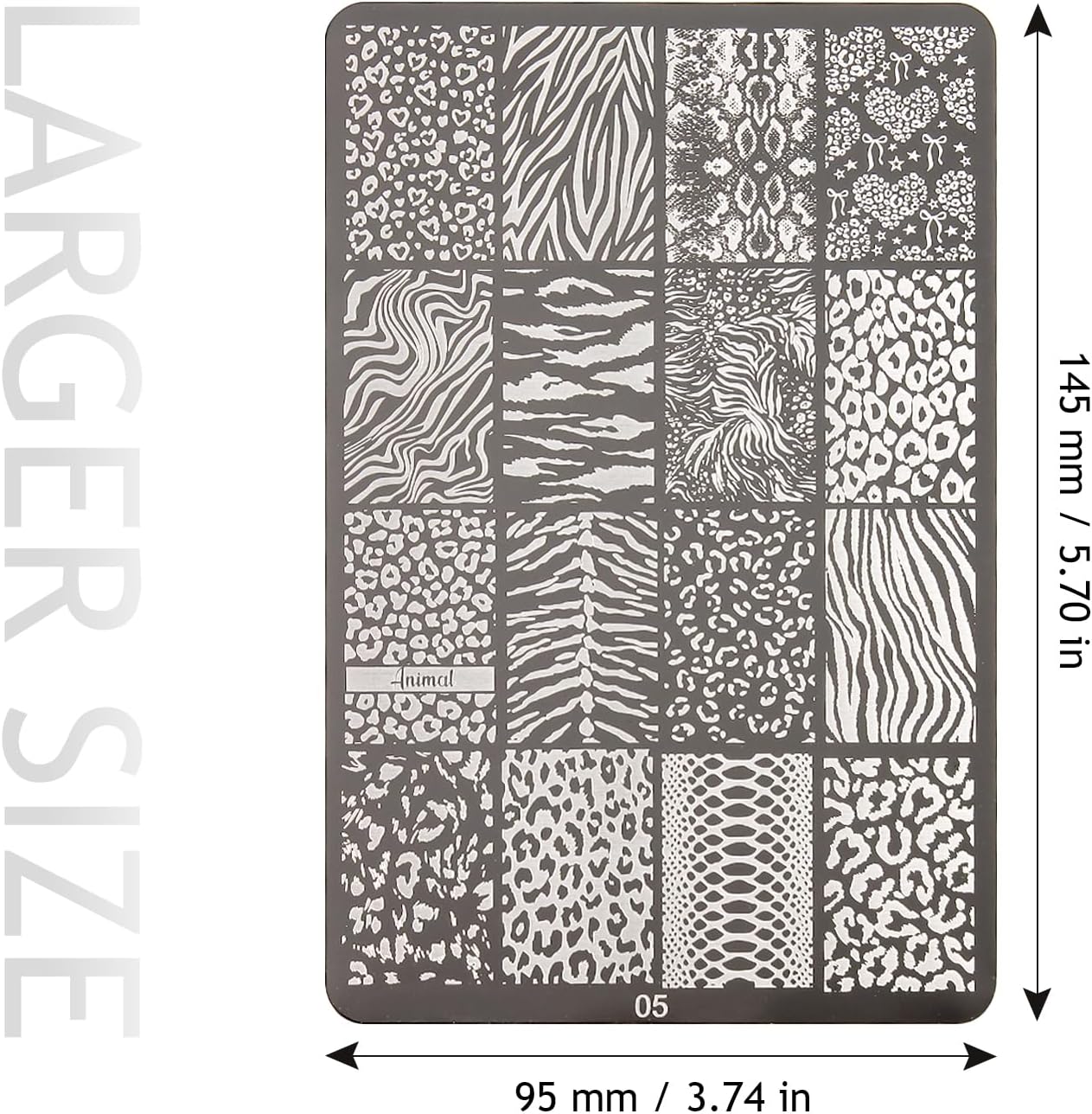 Animal Print Nail Stamping Pla - Nail Art Zebra review and price