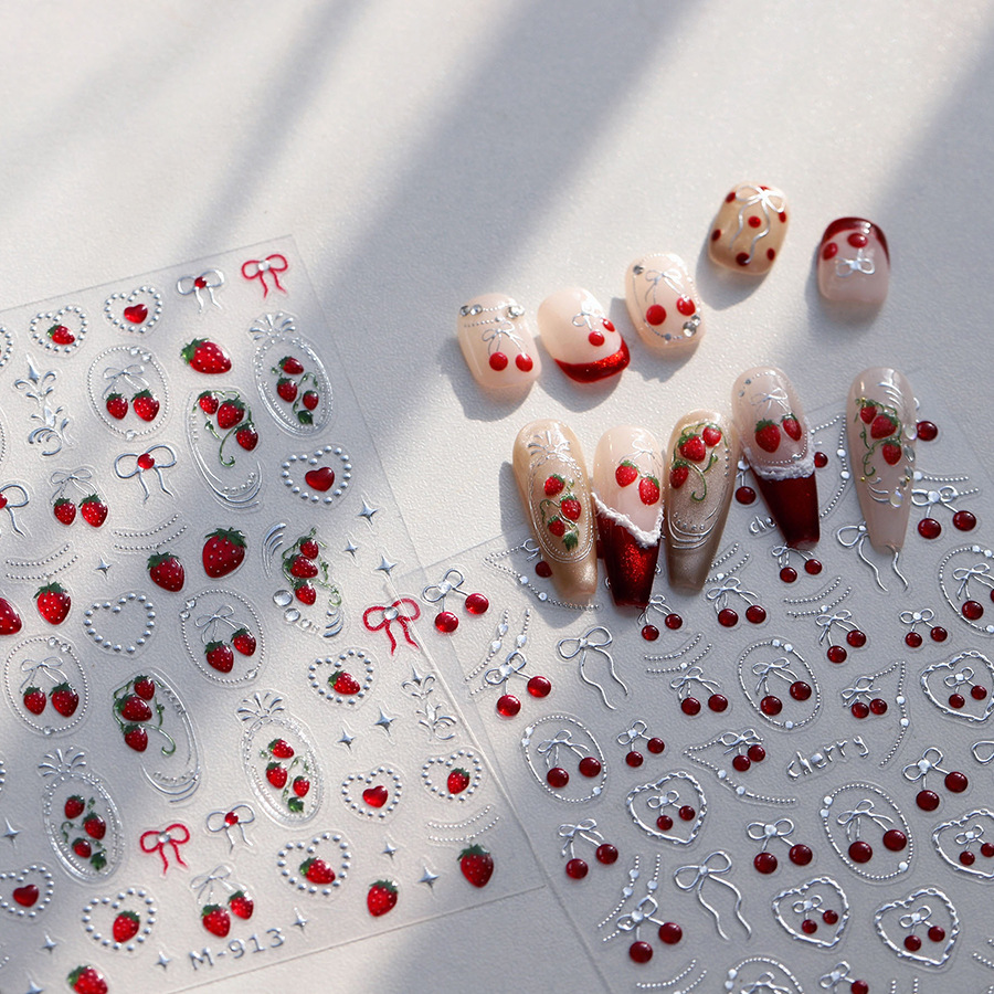 Fresh Sweet Fruits Strawberry  - Nail Art Strawberry review and price