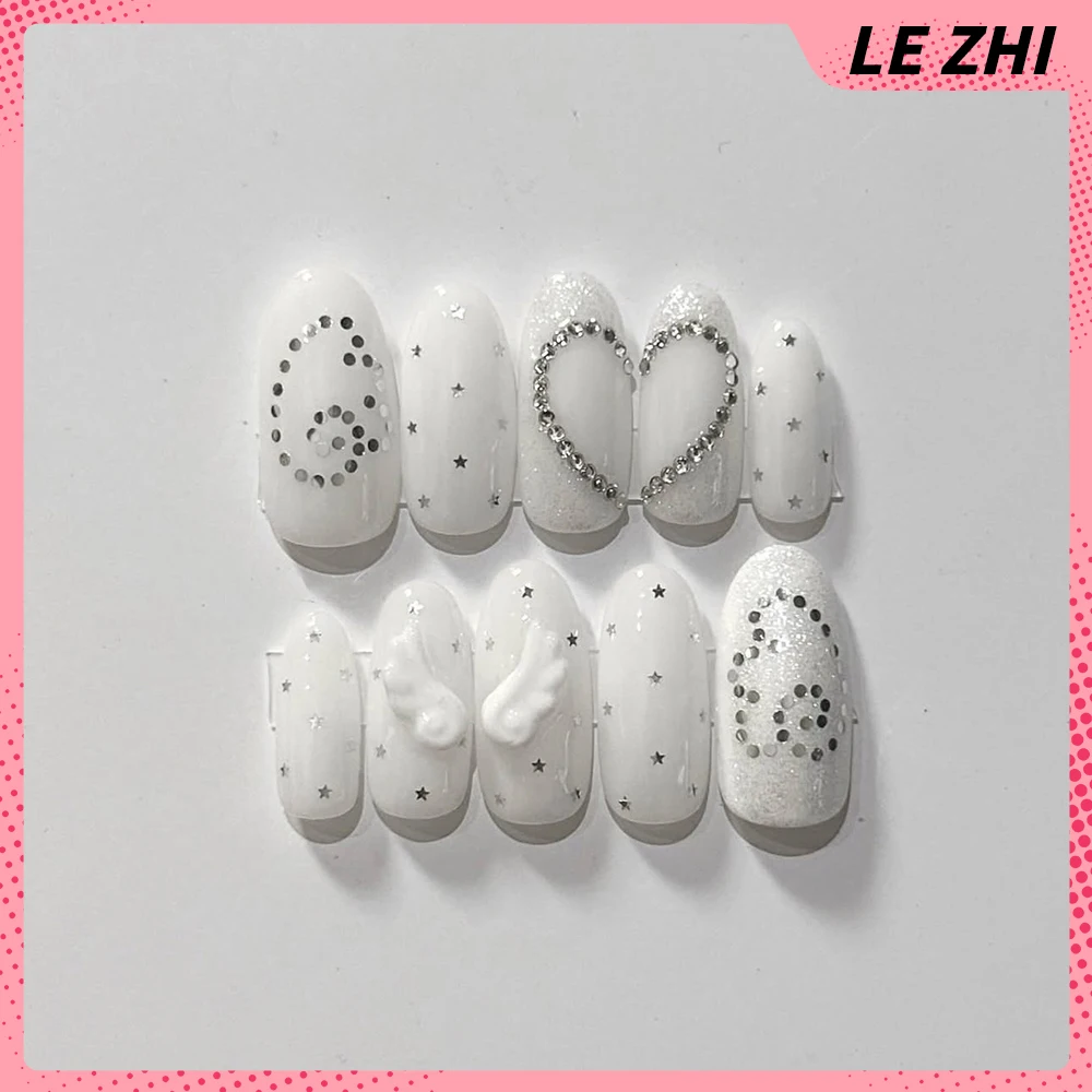 Y2K Retro Wings Stars Glitter  - Nail Art Simple review and price