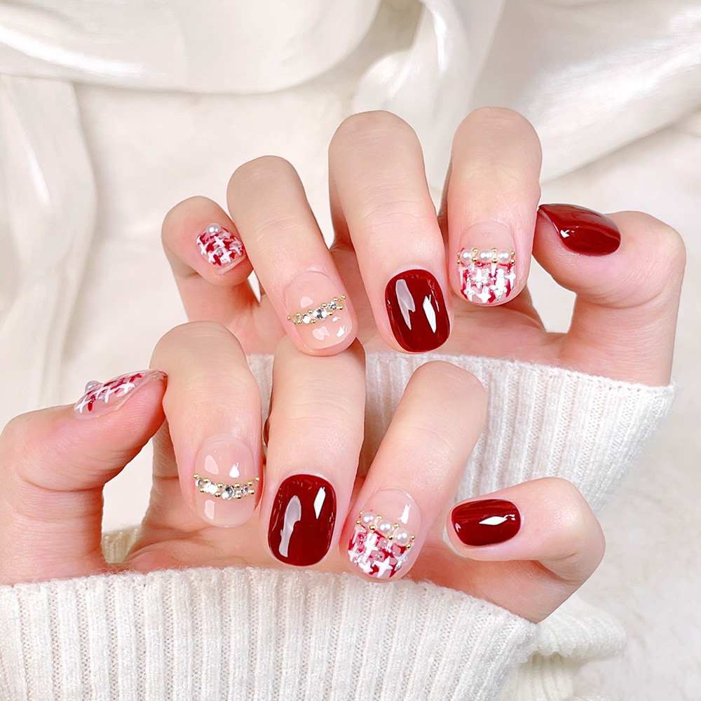 10pcs Short Square Round Handm - Nail Art Design review and price